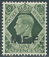 1943-47 OCCUPAZIONE BRITANNICA MEF 9 P MNH ** - RF37-4 - Occup. Britannica MEF