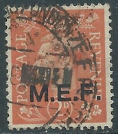 1943-47 OCCUPAZIONE BRITANNICA USATO MEF 2 P - RF34-6 - Britische Bes. MeF