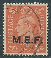 1943-47 OCCUPAZIONE BRITANNICA USATO MEF 2 P - RF34-7 - Britse Bezetting MEF