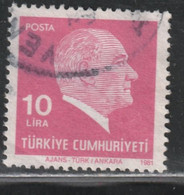 TTURQUIE 627 // YVERT 2310  // 1981 - Used Stamps