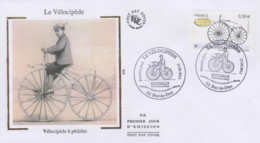 Enveloppe  FDC  1er  Jour   FRANCE   Le   Vélocipéde   BAR  LE  DUC    2011 - Ciclismo