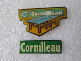 PIN'S    LOT  2  CORNILLEAU - Tennis De Table