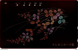 Glossy And Painted Card - Flowers - Japan