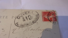 ♥️♥️ WWI CACHET SUR CPA  OUVERT PAR AUTORITE MILITAIRE MONTROUGE AVENUE DU PARC - Guerre De 1914-18