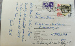 CCCP Postkarte Nach Deutschland / Koblenz - Covers & Documents