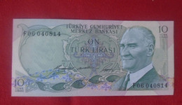 TURKEY , P 180 , 10 Lira , L 1930 , Almost UNC  Presque Neuf - Turkey