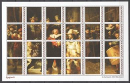 Caribbean Netherlands (St Eustatius) - MNH Sheet PAINTING REMBRANDT - THE NIGHT  WATCH (1642) - Rembrandt