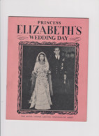 PRINCESS ELIZABETH'S WEDDING DAY THE ROYAL COUPLE LEAVING WESTMINSTER ABBAY 1947 - Altri