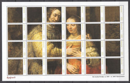 Caribbean Netherlands (Bonaire) - MNH Sheet PAINTING REMBRANDT - THE JEWISH BRIDE (1665-1669) - Rembrandt