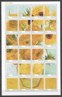 Caribbean Netherlands (Bonaire) - MNH Sheet PAINTING VINCENT VAN GOGH - VASE WITH 12 SUNFLOWERS (1889) - Other
