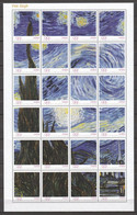 Caribbean Netherlands (Saba) - MNH Sheet PAINTING VINCENT VAN GOGH - THE STARRY NIGHT (1889) - Other