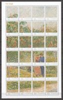 Caribbean Netherlands (St Eustatius) - MNH Sheet PAINTING VINCENT VAN GOGH - GARDEN IN MONTMARTRE WITH LOVERS (1887) - Other
