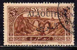 ALAOUITES SYRIA SIRIA ALAQUITES 1925 BRIDGE OF DAPHNE 3p USED USATO OBLITERE' - Usados