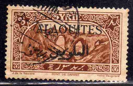 ALAOUITES SYRIA SIRIA ALAQUITES 1925 BRIDGE OF DAPHNE 3p USED USATO OBLITERE' - Gebruikt