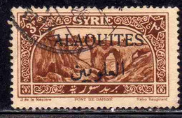 ALAOUITES SYRIA SIRIA ALAQUITES 1925 BRIDGE OF DAPHNE 3p USED USATO OBLITERE' - Oblitérés