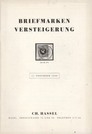 Schweiz, Ch. Hassel Briefmarkenauktion1950 105 Gr. - Catalogues De Maisons De Vente
