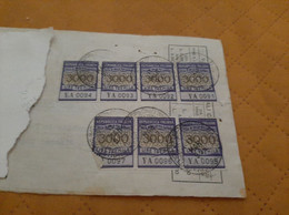 CAMBIALE CON 7 MARCHE DA LIRE 3000 -1955 - Revenue Stamps