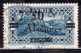 ALAOUITES SYRIA SIRIA ALAQUITES 1926 VIEW OF KALAT YAMOUN SURCHARGED 7.50p On 2.50p USED USATO OBLITERE' - Usados