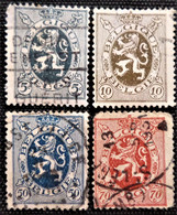 Timbre De Belgique 1929 Lion Y&T N°  279_280_285_287 - 1929-1937 Heraldic Lion