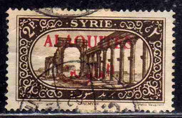 ALAOUITES SYRIA SIRIA ALAQUITES 1925 VIEW OF PALMYRA 2p USED USATO OBLITERE' - Gebraucht