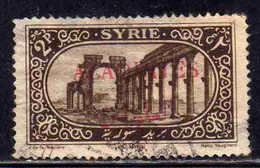 ALAOUITES SYRIA SIRIA ALAQUITES 1925 VIEW OF PALMYRA 2p USED USATO OBLITERE' - Gebraucht