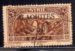 ALAOUITES SYRIA SIRIA ALAQUITES 1925 BRIDGE OF DAPHNE 3p USED USATO OBLITERE' - Usados