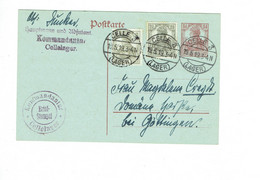 Germany 1919 Celle Lager Postal Card With Briefstempel To Göttingen (785) - Brieven En Documenten