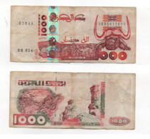 + ALGERIE +  1000 DINARS 1988   + - Algeria