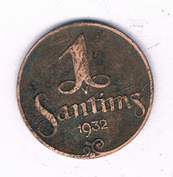1 SANTIM 1922  LETLAND   / 15617// - Latvia