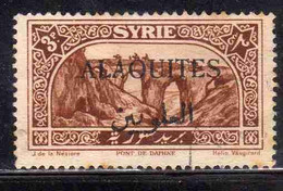 ALAOUITES SYRIA SIRIA ALAQUITES 1925 BRIDGE OF DAPHNE 3p USED USATO OBLITERE' - Oblitérés