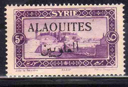 ALAOUITES SYRIA SIRIA ALAQUITES 1925 VIEW OF ALEPPO 5p MH - Ongebruikt