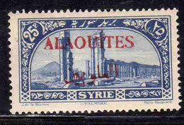 ALAOUITES SYRIA SIRIA ALAQUITES 1925 COLUMNS AT PALMYRA 25p MH - Neufs