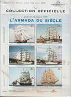 France Feuillet De 6 Vignettes Armada Du Siècle Rouen 1999 ** MNH - Other