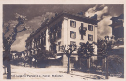 Paradiso Hotel Meister Switzerland Antique Postcard - Paradiso