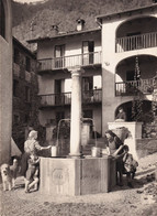 Dog & Child At Brione Sopra Minusio Vintage Switzerland Real Photo Postcard - Brione Sopra Minusio