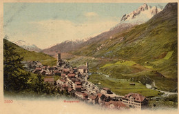 Hospental Switzerland Old Aerial Postcard - Hospental