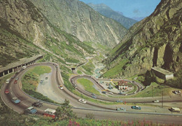 Gotthardstrasse Schollenger Strada Del San Gottardo Swiss Postcard - Enge