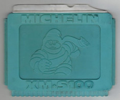 Pub Bibendum Michelin Raclette Anti-Givre Hiver Grattoir Scraper Modèle XM+S100 Couleur Bleu Turquoise Etat Correct - Autres & Non Classés