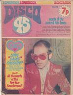 Disco 45 No 39 Elton John Cover The Wombles Leo Sayer Lyrics 1970s Book - Non Classés