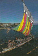 Muslim Sailing Boat With Gay Interest Rainbow Sails In Phillipines Postcard - Non Classés