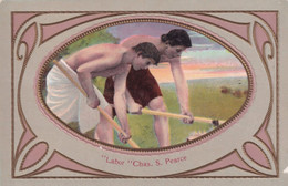 Labor Chas S Pearce Men Rowing Boat In Towel Skirts Roman Postcard - Non Classés