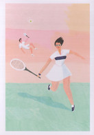 Billie Jean King Womens Tennis Sports Equality Rights Painting Postcard - Non Classés