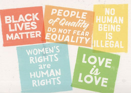 Black Lives Matter Equality Campaign Anti Racism Human Rights Postcard - Non Classés