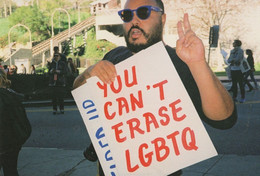 You Cant Erase LGBTQ Human Rights Sexual Equality March Postcard - Non Classés