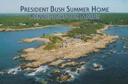 President Bush Summer Home Kennebunkport Maine Rare American Mint Postcard - Non Classés