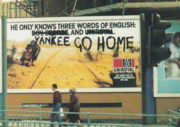 Yankee Go Home Rare USA Protest Poster Graffiti Advertising Postcard - Non Classés