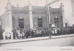 Enfield Conservative Politics Club Party 1928 View Photo Postcard - Non Classés