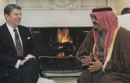 Ronald Reagan American President Saudi Arabia Crown Prince Fahd Mexico Postcard - Non Classés