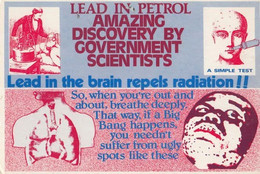 Lead In Petrol Radiation Protest Graphic Postcard - Non Classés