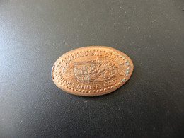 Jeton Token - Elongated Cent - USA - Buffalo Bill Dam - Visitors Center Cody Wy - Elongated Coins